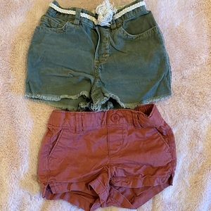 Lot of 2 shorts Sz 12-18mo